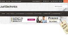 Tablet Screenshot of justelectronics.co.za